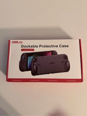 STARTRC Dockable Protective Case for Nintendo Switch 2 - Black/Red Packaging